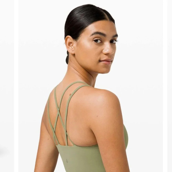 Lululemon Like a  Cloud Bra Long Line *Light Support, B/C Cup Rosemary Green - Picture 2 of 7